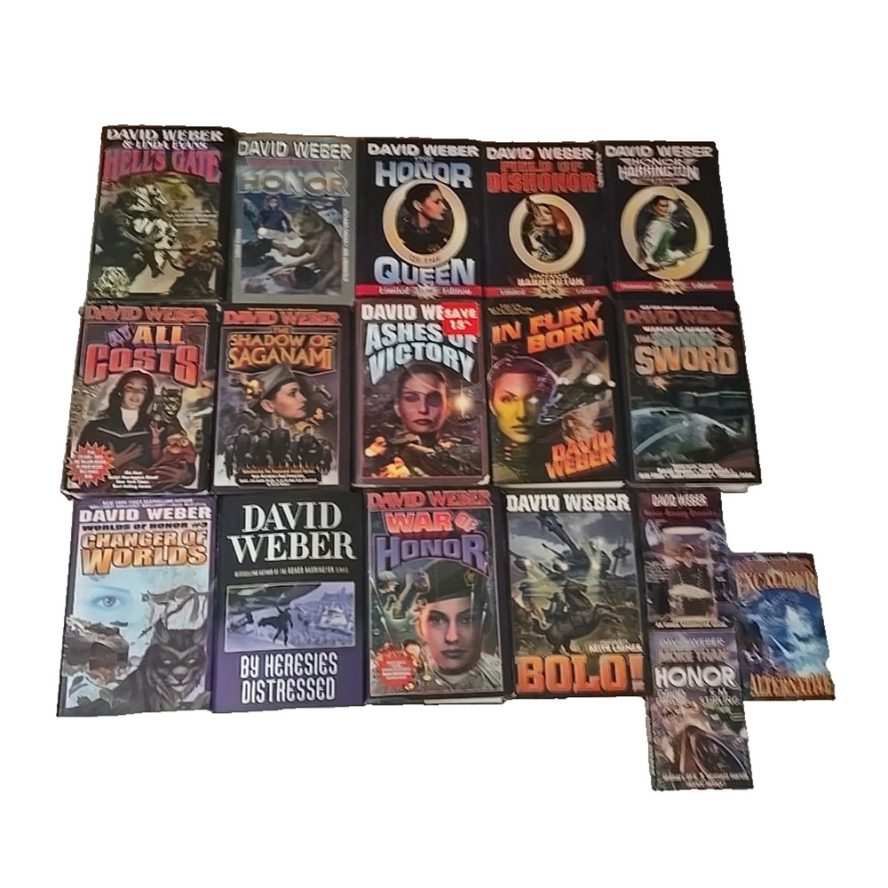 Lot of 17 Changer of‎ Worlds David Weber War Military Paperback Hardcover Books